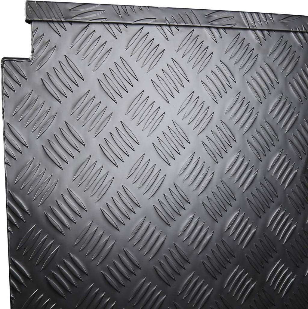 Black Aluminum Underbody Tongue Tool Box Trailer Storage with Lock B58408