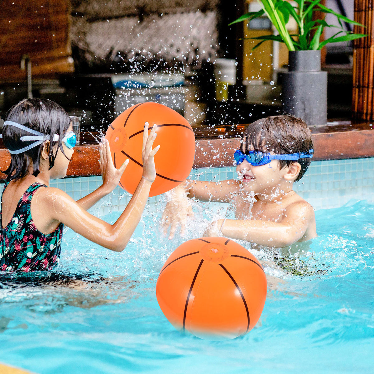 Inflatable Beach Ball Basketball Toys F35321