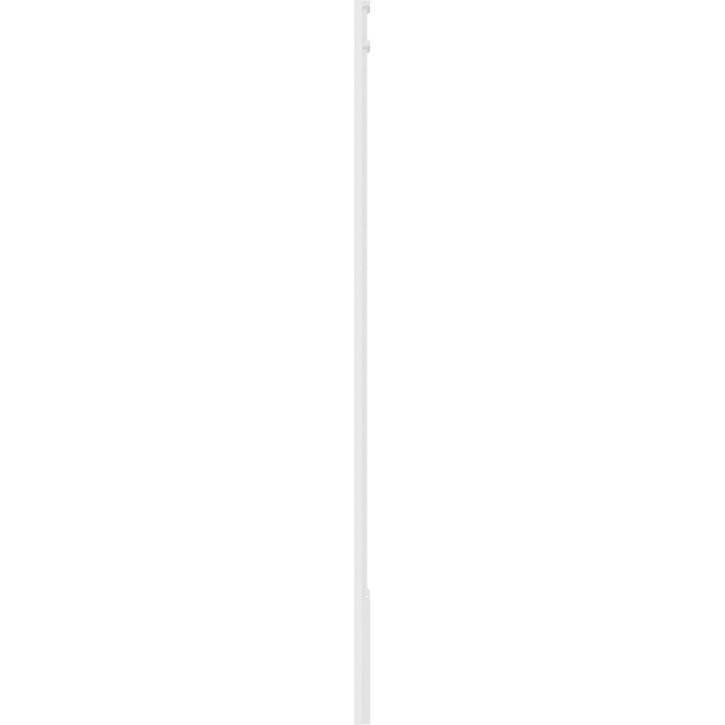7x22W x 102x22H x 2x22P Two Equal Flat Panel PVC Pilaster with Decorative Capital & Base (Pair) C675