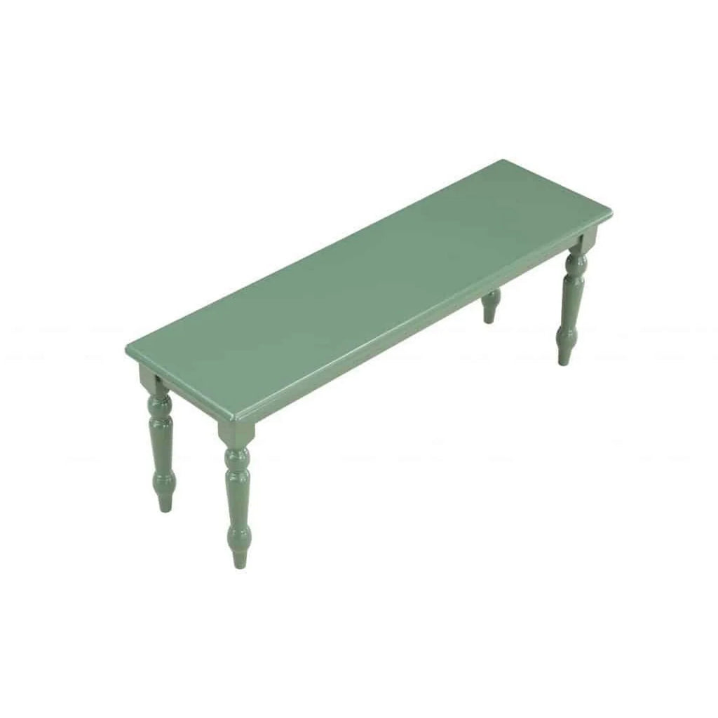 48 Inch Modern Wood Dining Bench with Turned Legs L538