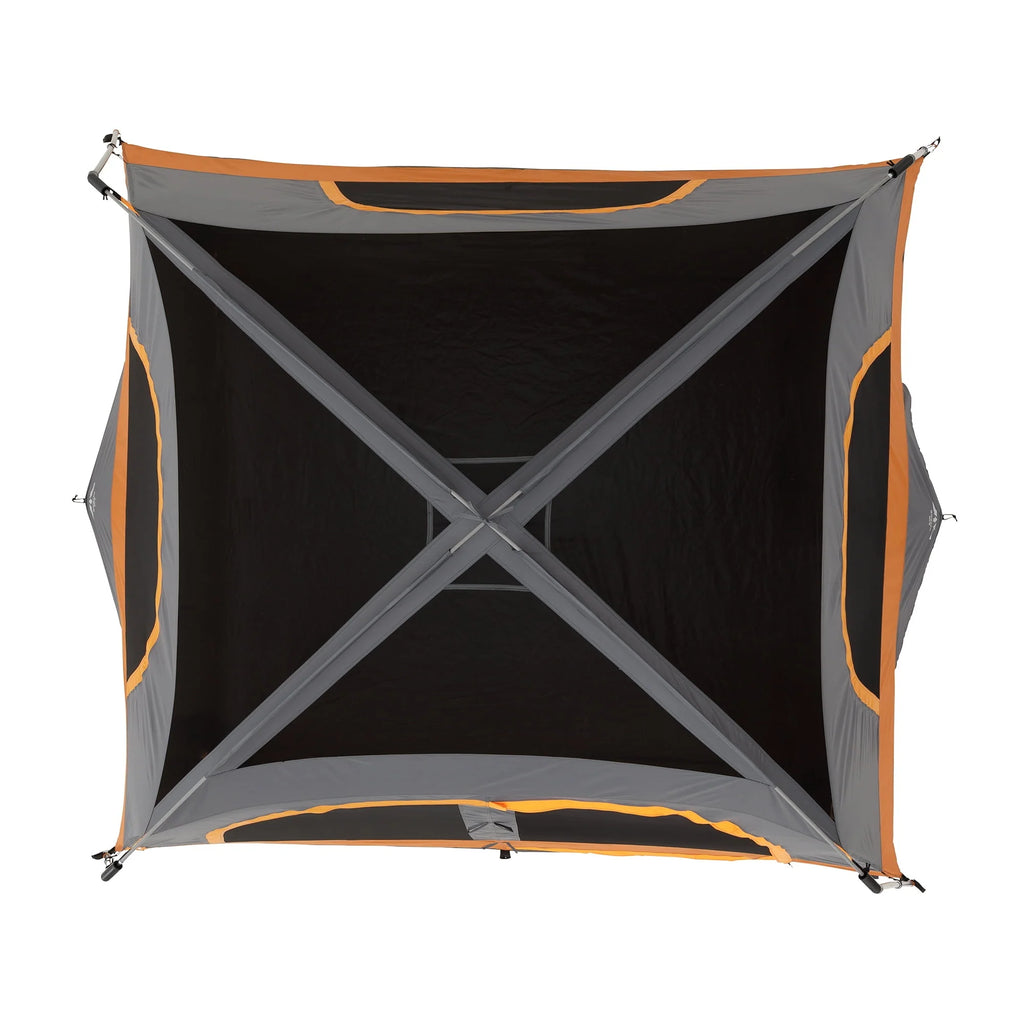 6-Person Cabin Camping Tent Orange Z4189