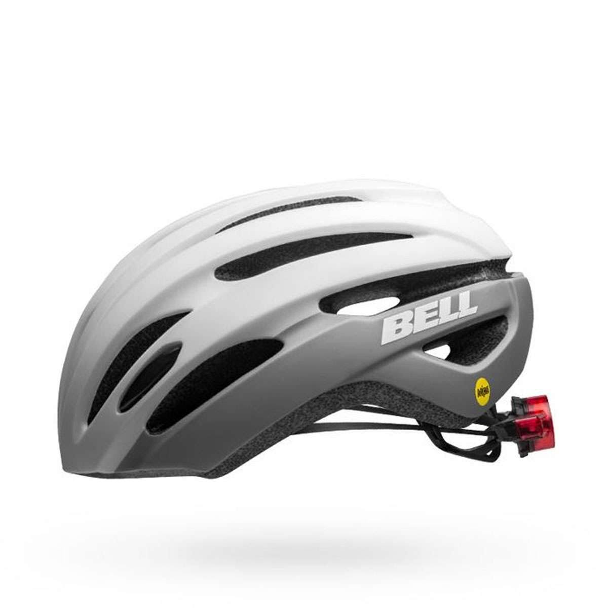 Matte Gloss White Gray LED MIPS Helmet H671