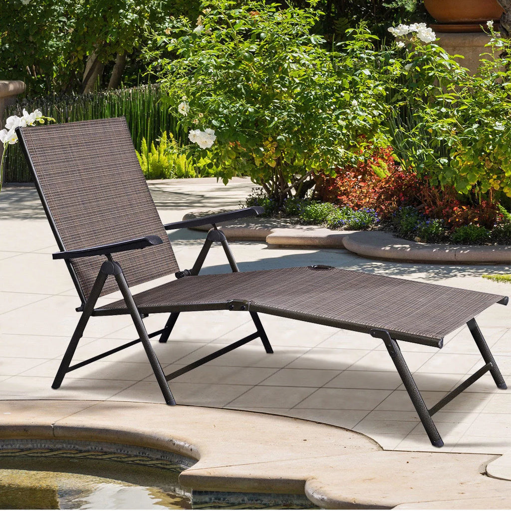 Adjustable Pool Chaise Lounge Chair Q1016