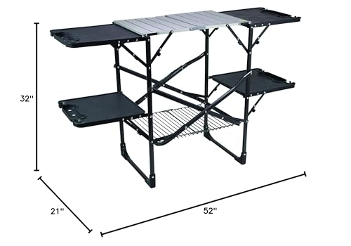Portable Folding Cook Station with Heat Resistant Tabletop O57246
