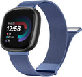 Metal Band for Fitbit Sense 2 / Sense, Versa 4 / Versa 3, Stainless Steel Mesh Magnetic Bracelet Strap H15596
