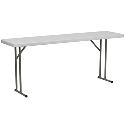 5-Foot Rectangle White Plastic Folding Training Table M964