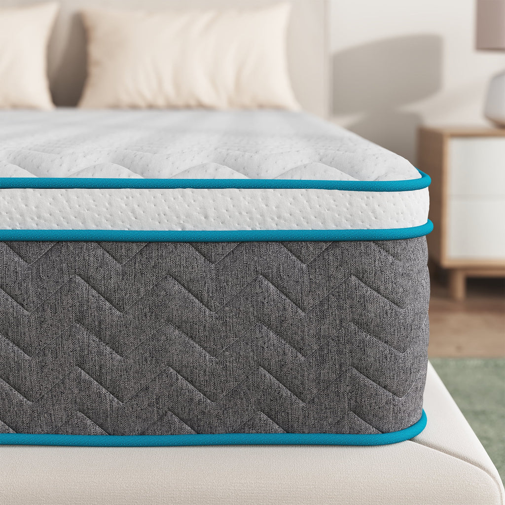 Full Size 10 inch Bamboo Charcoal Memory Foam Hybrid Mattress I374114