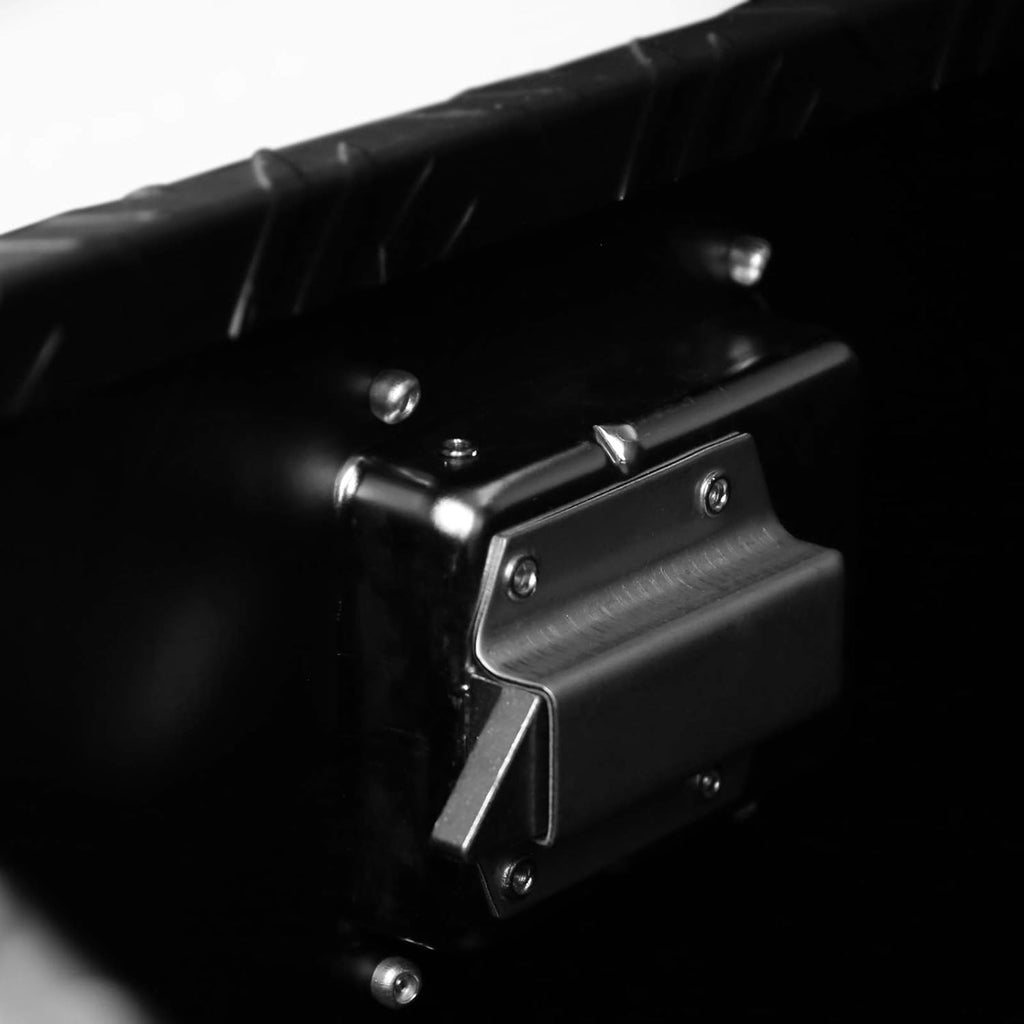 Black Aluminum Underbody Tongue Tool Box Trailer Storage with Lock B58408