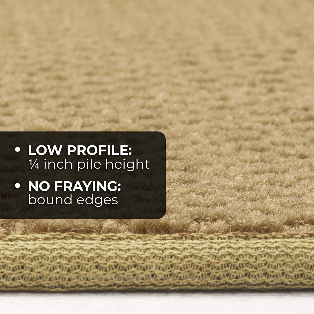 Skid-Resistant Carpet Runner - Camel Tan - 8 Feet X 27 Inches T307