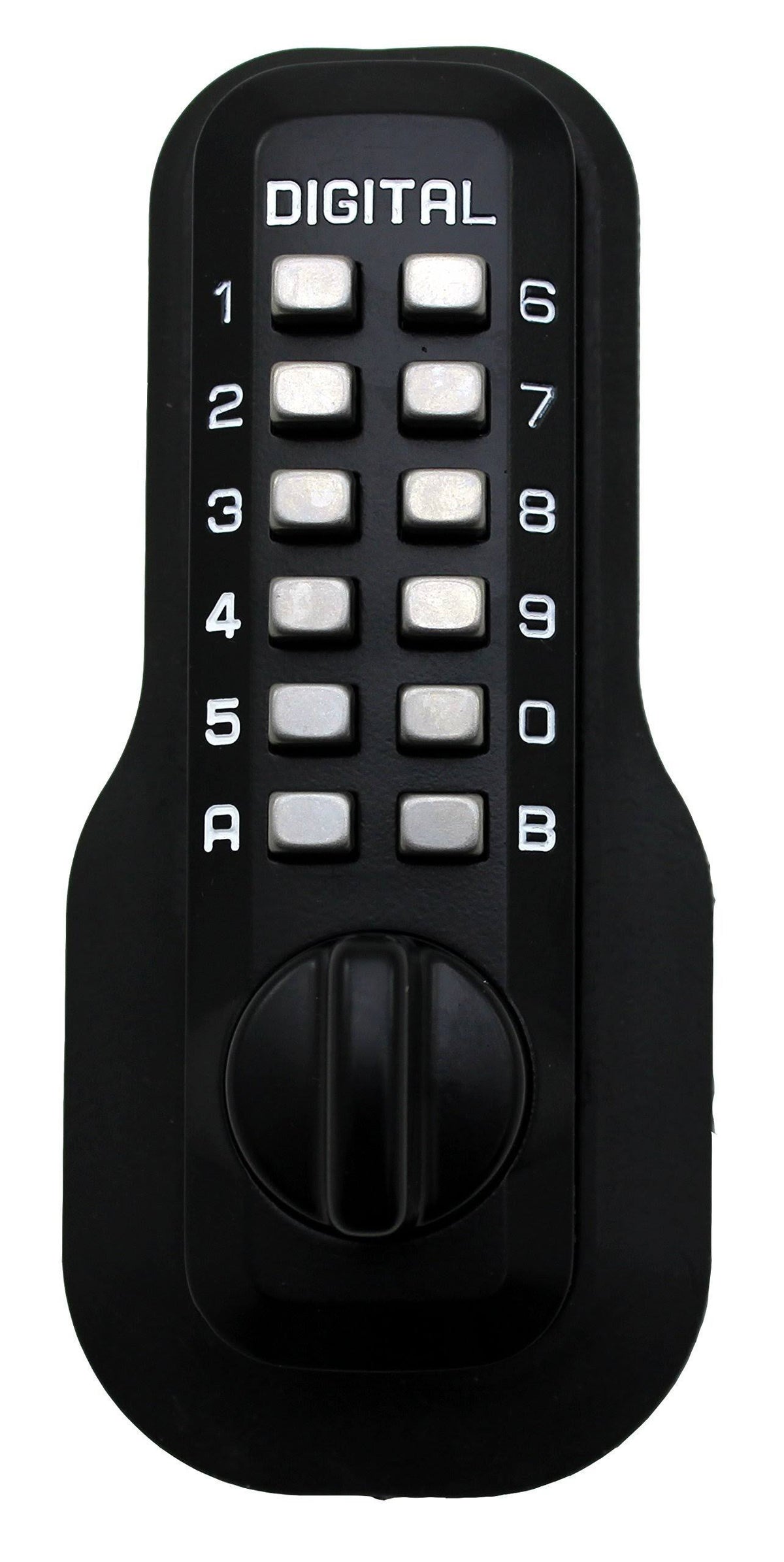 Jet Black Mechanical Keyless Deadbolt I24217