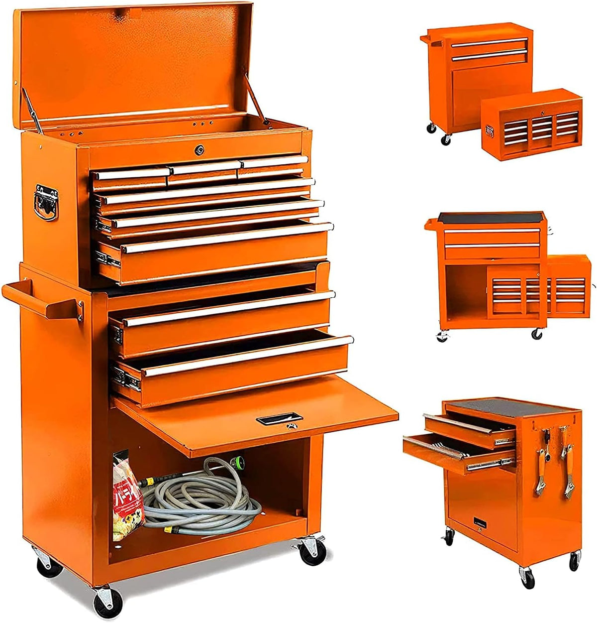 Blue 8-Drawer Rolling Tool Chest with Lock K7029