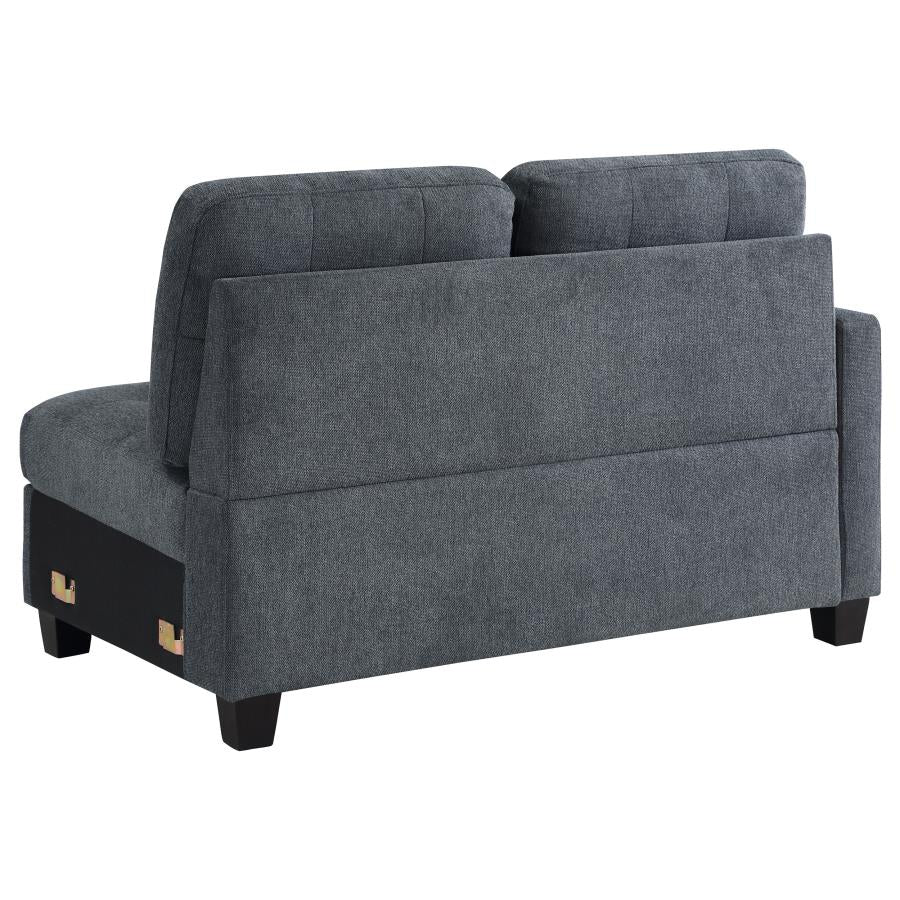 Steel Grey Upholstered Chair G586