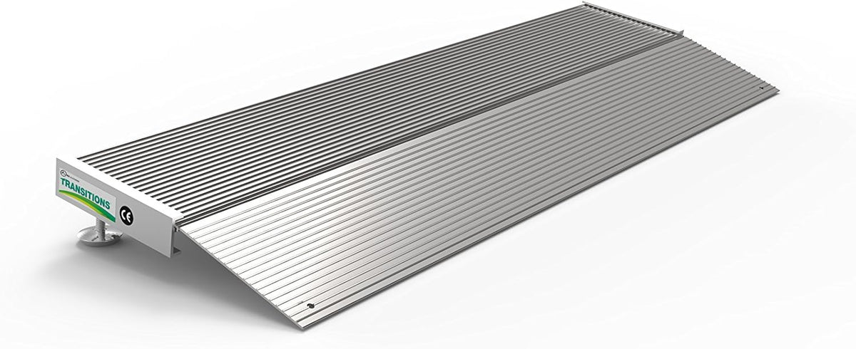 Aluminum Threshold Ramp with Adjustable Height, 12" L x 36" W, Pack of 2 D3885