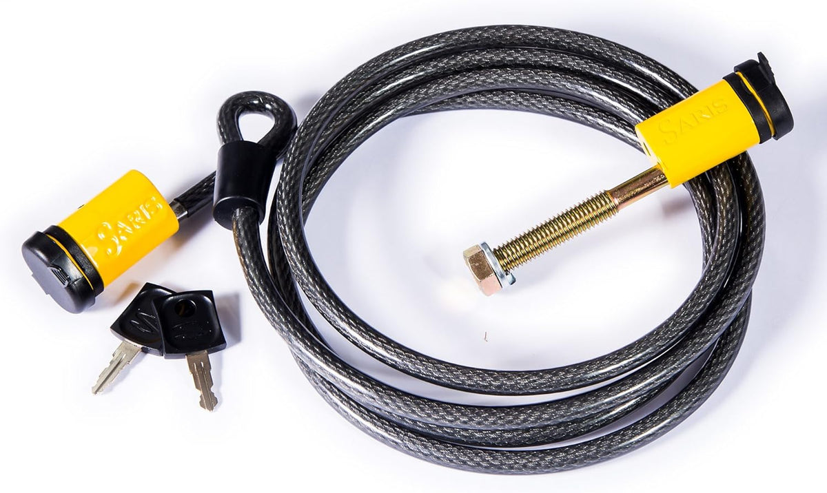 Bike Locking Cable and Locking Hitch Tite Combo, Black, Pack of 2 V192071