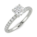 14k White Gold Lab Grown Diamond Engagement Ring C9550