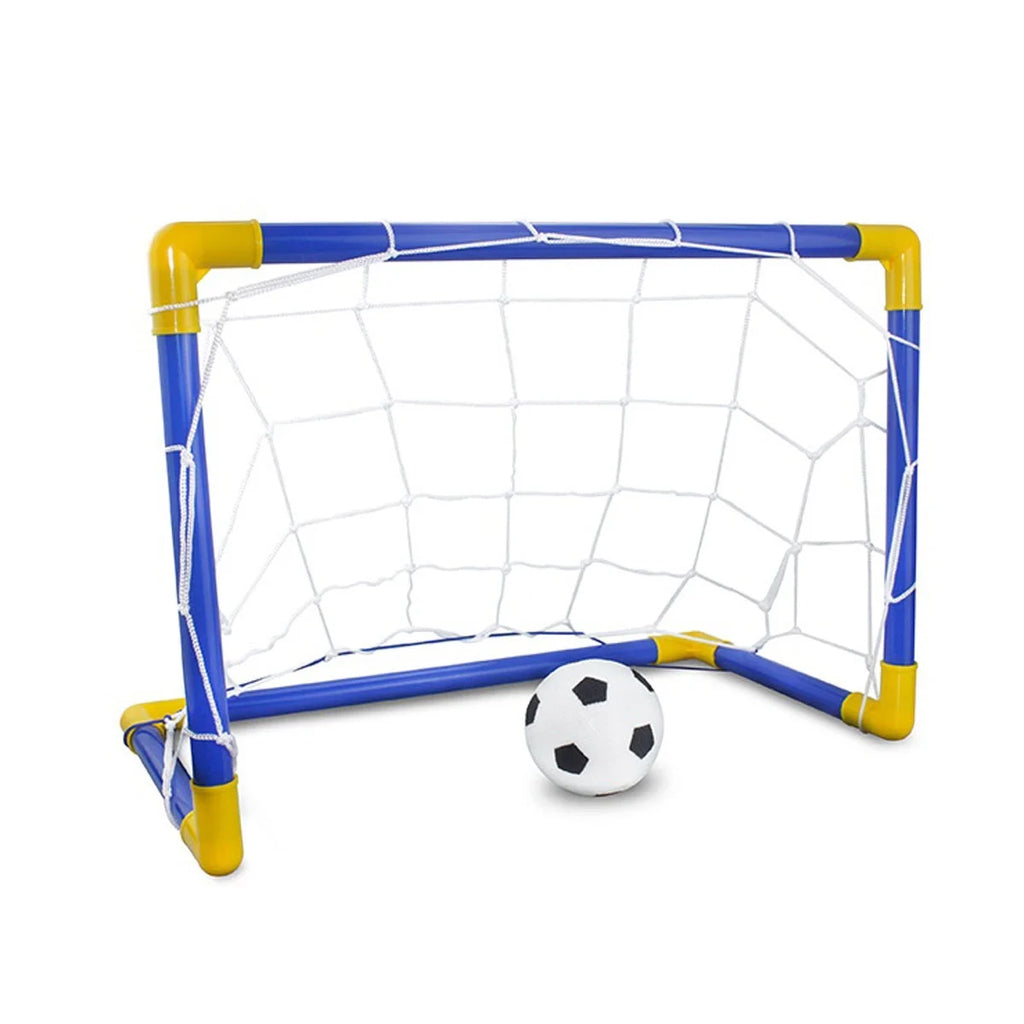 Folding Mini Soccer Ball Goal Post Net Set E85686
