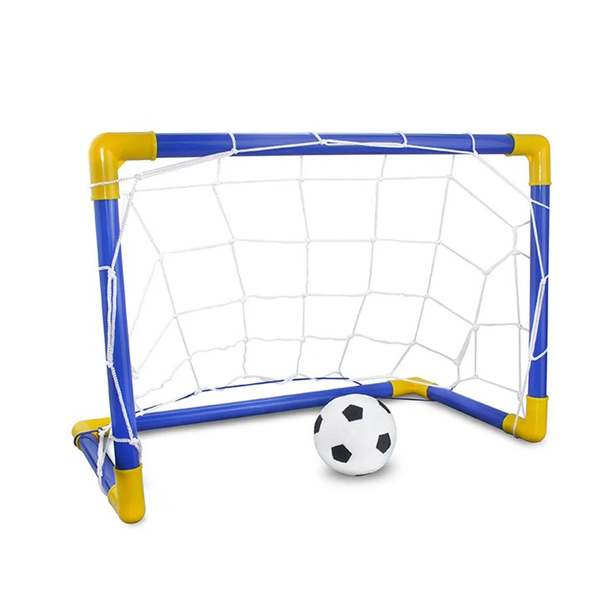 Folding Mini Soccer Ball Goal Post Net Set E85686