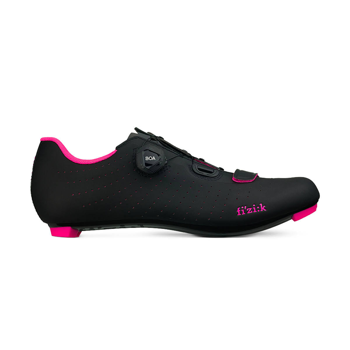 Black/Pink Fluo Road Cycling Shoes Y649753