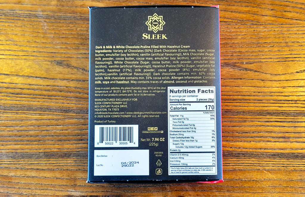Assorted Dessert Truffle Red And Black Box, 225g K5348