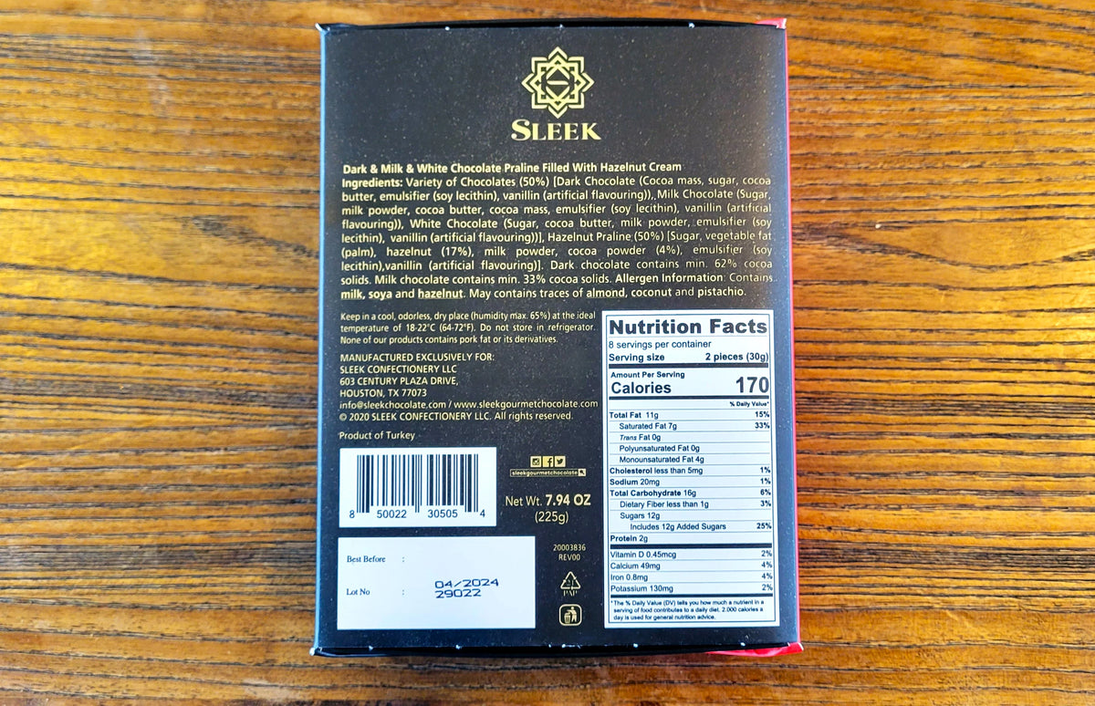 Assorted Dessert Truffle Red And Black Box, 225g K5348