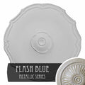 18 7/8x22OD x 1 1/2x22P Hand-Painted Flash Blue Ceiling Medallion J648872