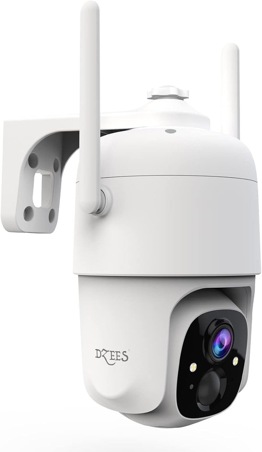 Wireless Outdoor Security Camera with Spotlight, 360° PTZ, Color Night Vision F798