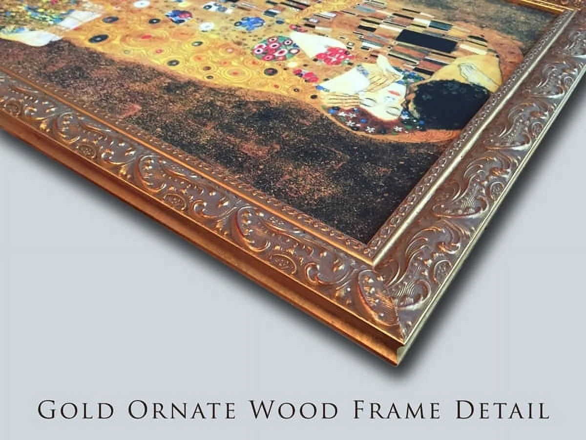 Gold Ornate Wood Framed Canvas Art Q1665