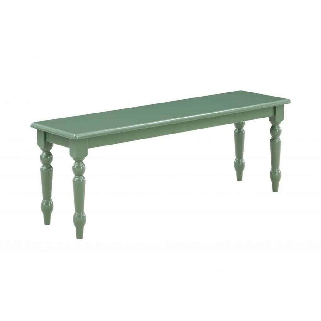 48 Inch Modern Wood Dining Bench with Turned Legs L538