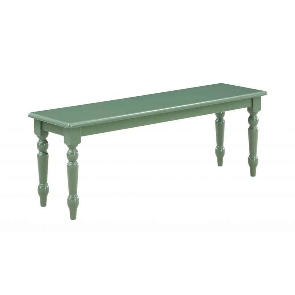 48 Inch Modern Wood Dining Bench with Turned Legs L538