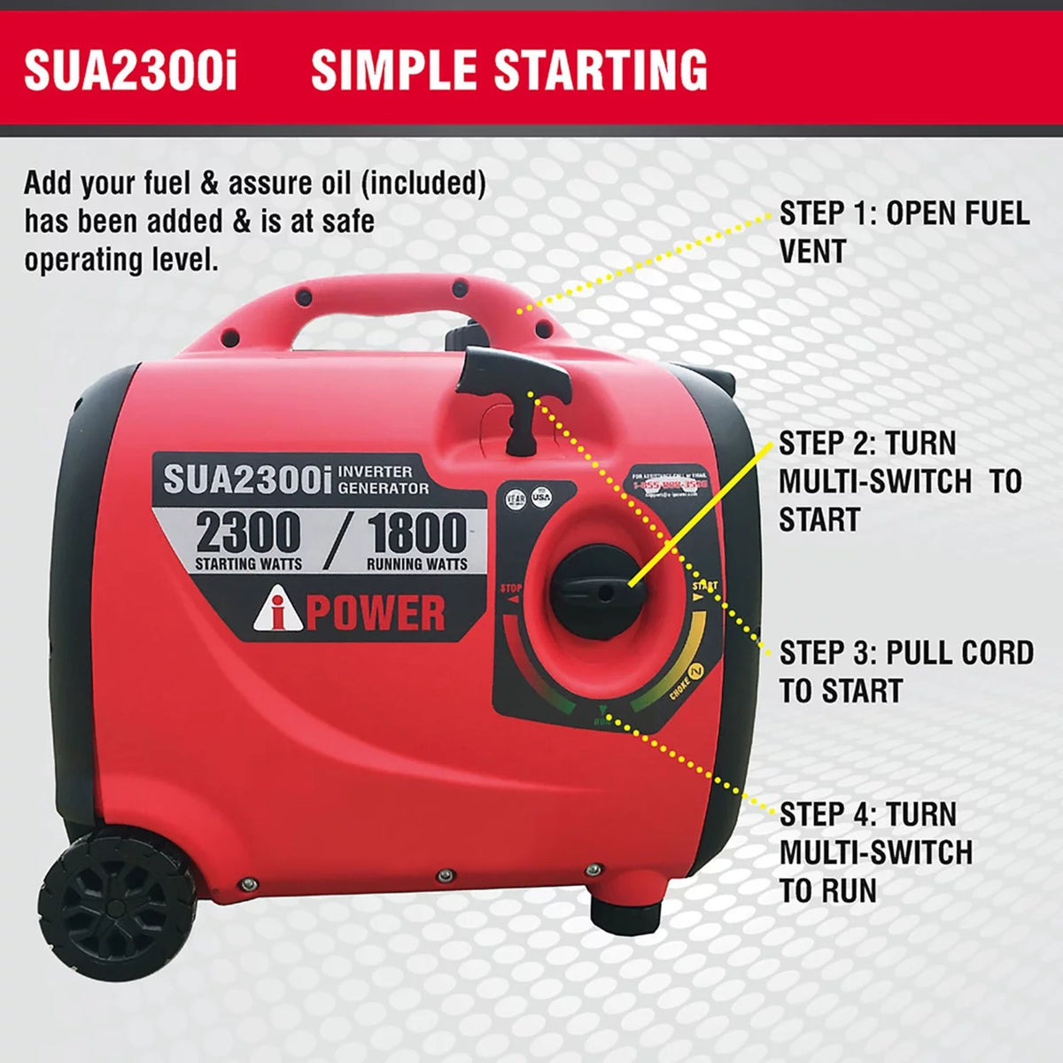 2300W Digital Inverter Generator Z5206