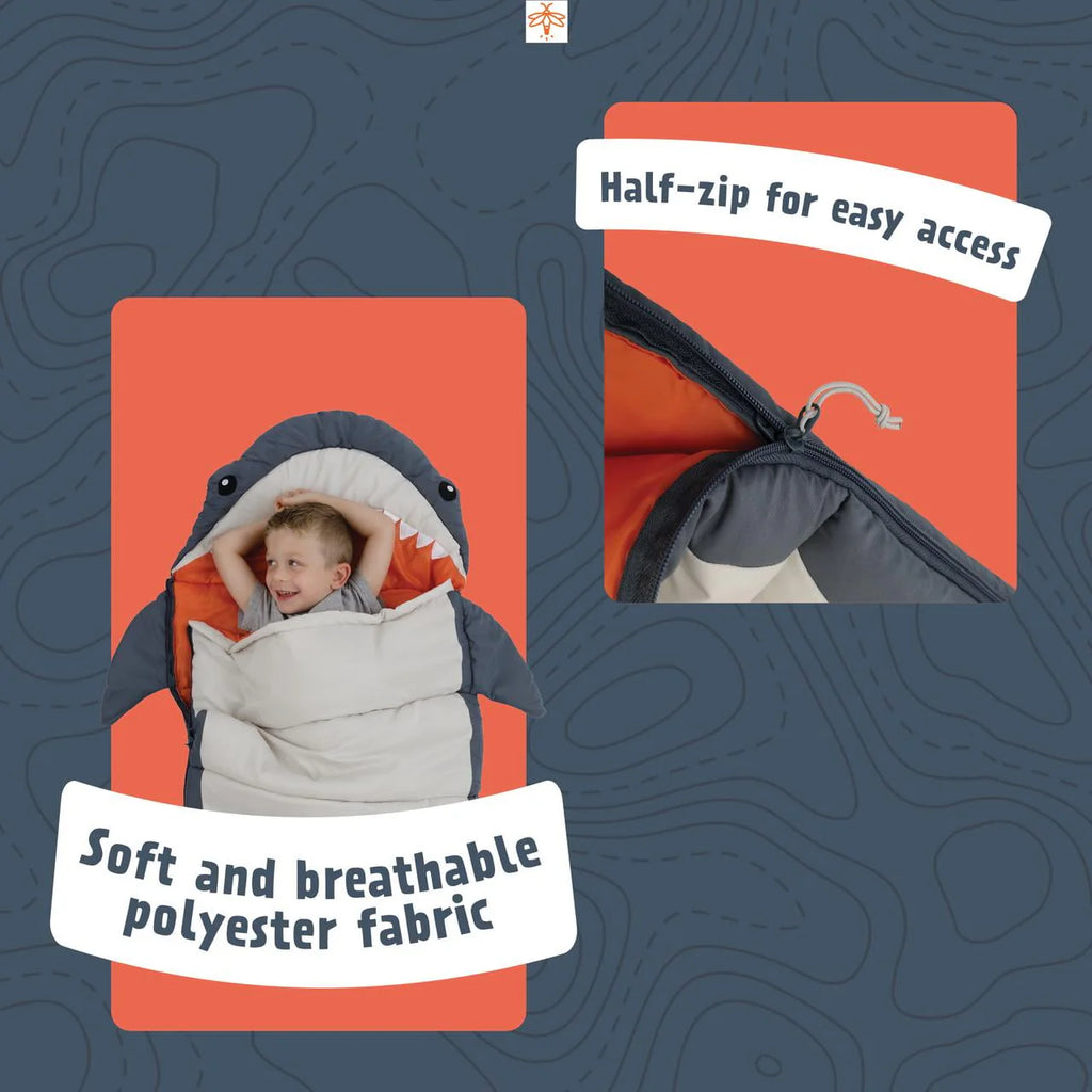 Kids Sleeping Bag Navy Gray J647845