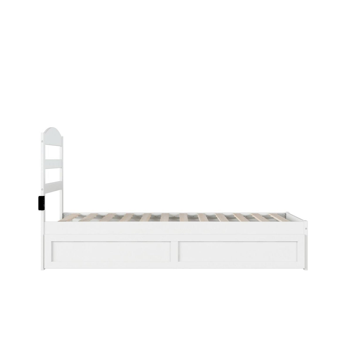Grey Twin Bed with Twin Trundle A83212