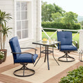 Blue 3-Piece Outdoor Bistro Set R105