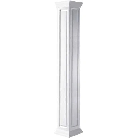 Craftsman Classic Square Raised Panel Column with Crown Capital and Crown Base X807465