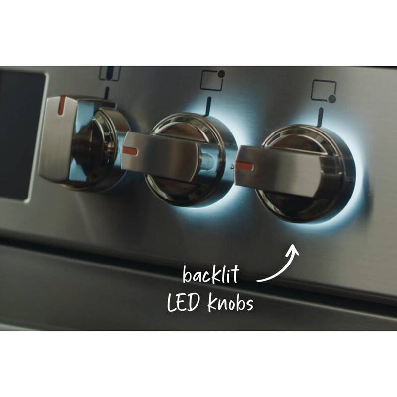 30 in. 6.2 cu.ft. 5 Element Slide-In Electric Range with Convection and Air Fry Stainless Steel U2739