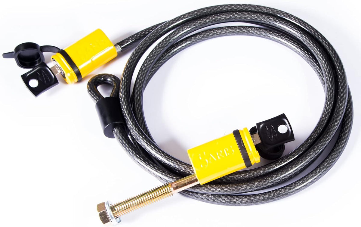 Bike Locking Cable and Locking Hitch Tite Combo, Black, Pack of 2 V192071