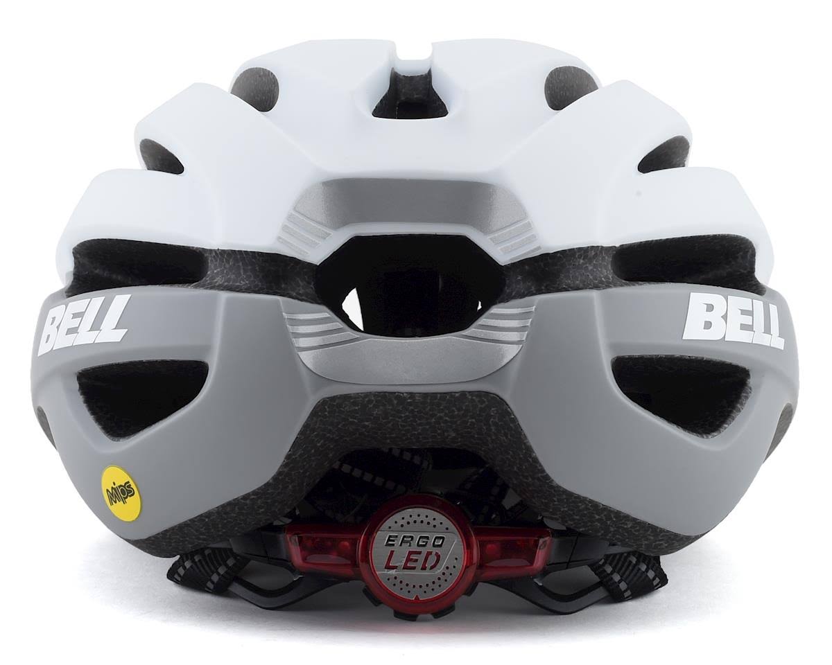 Matte Gloss White Gray LED MIPS Helmet H671
