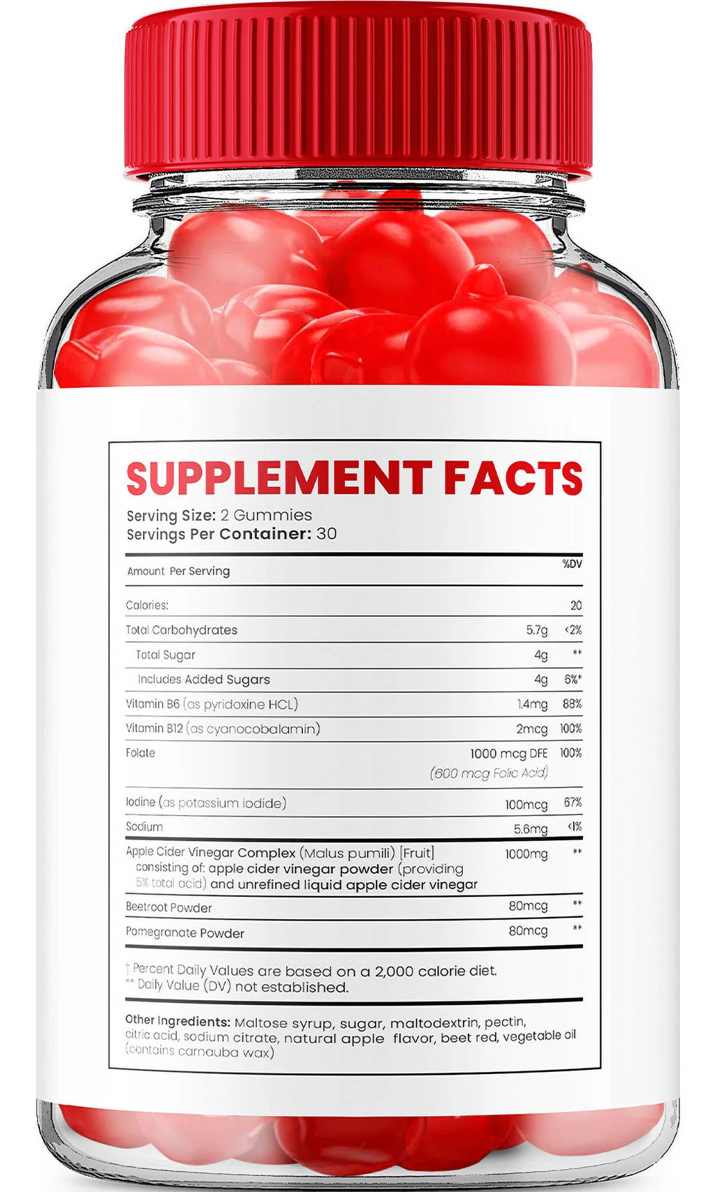 Keto ACV Gummies 1000mg Vitamin B12 300 Gummies V81844
