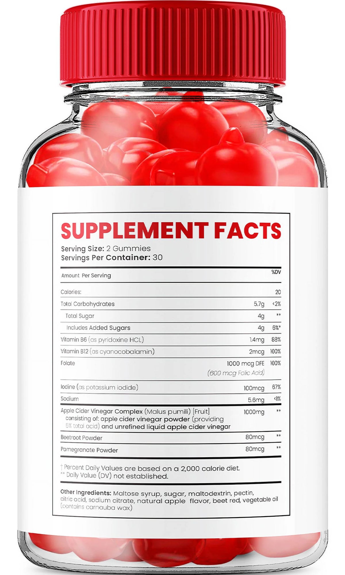 Keto ACV Gummies 1000mg Vitamin B12 300 Gummies V81844