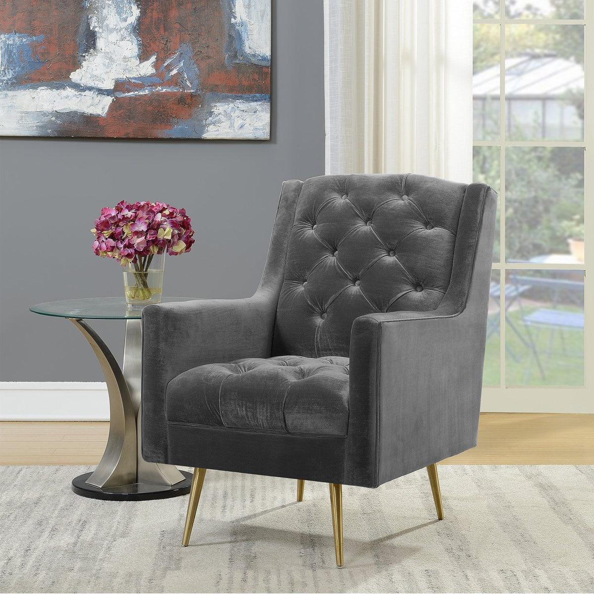 Tufted Arm Chair E2728