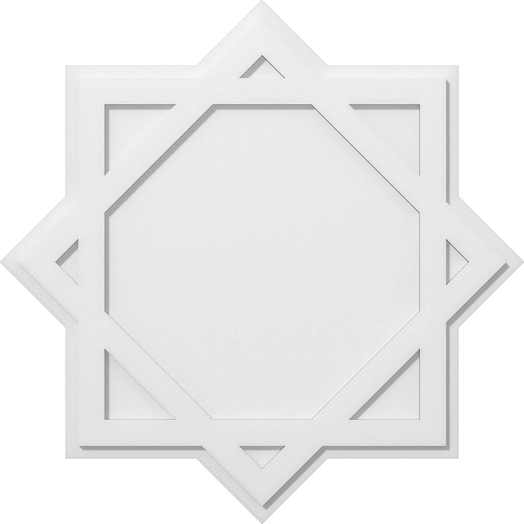 34 inch x 18 3/4 inch x 1 inch PVC Contemporary Ceiling Medallion N166