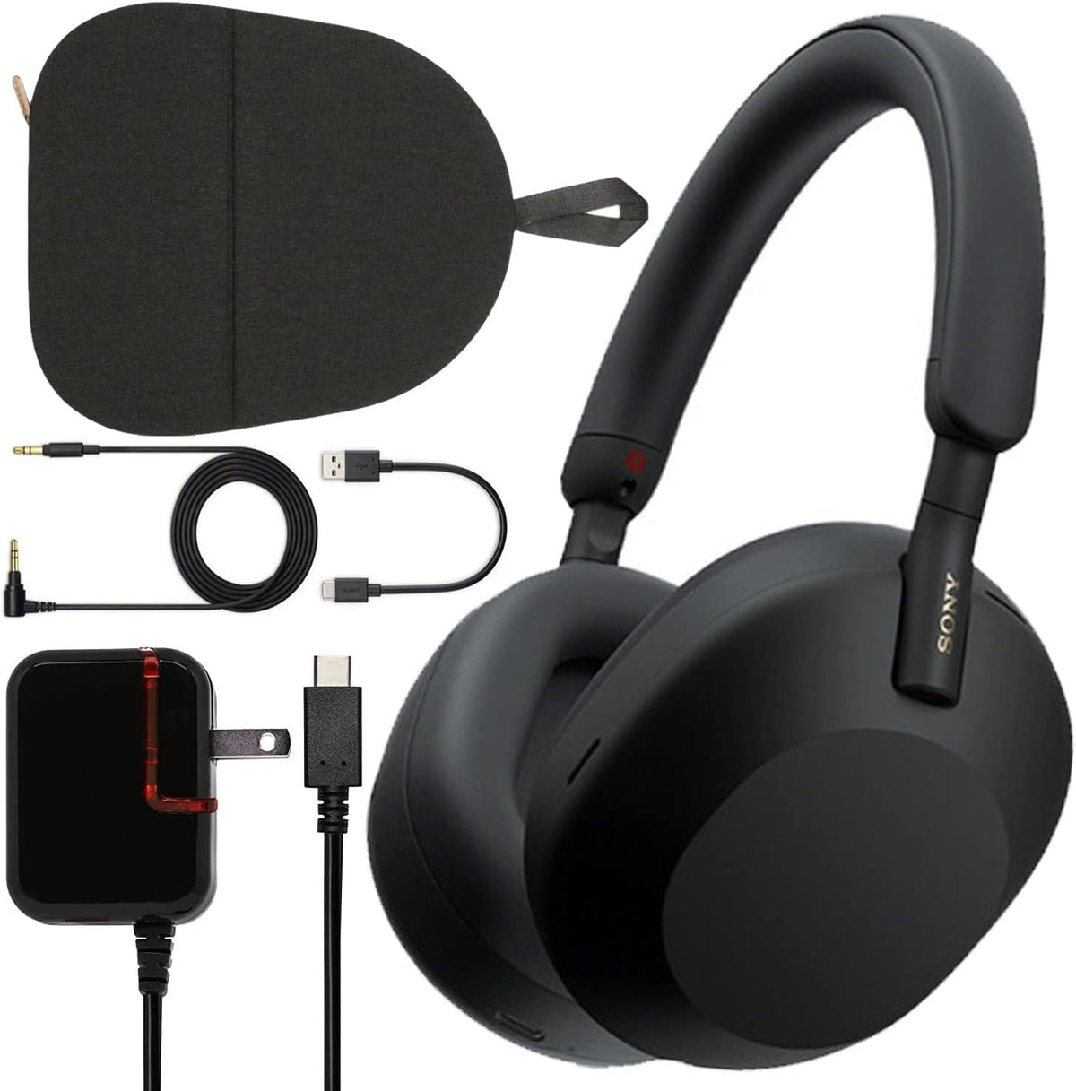 Black Wireless Noise-Canceling Over-Ear Headphones W2392