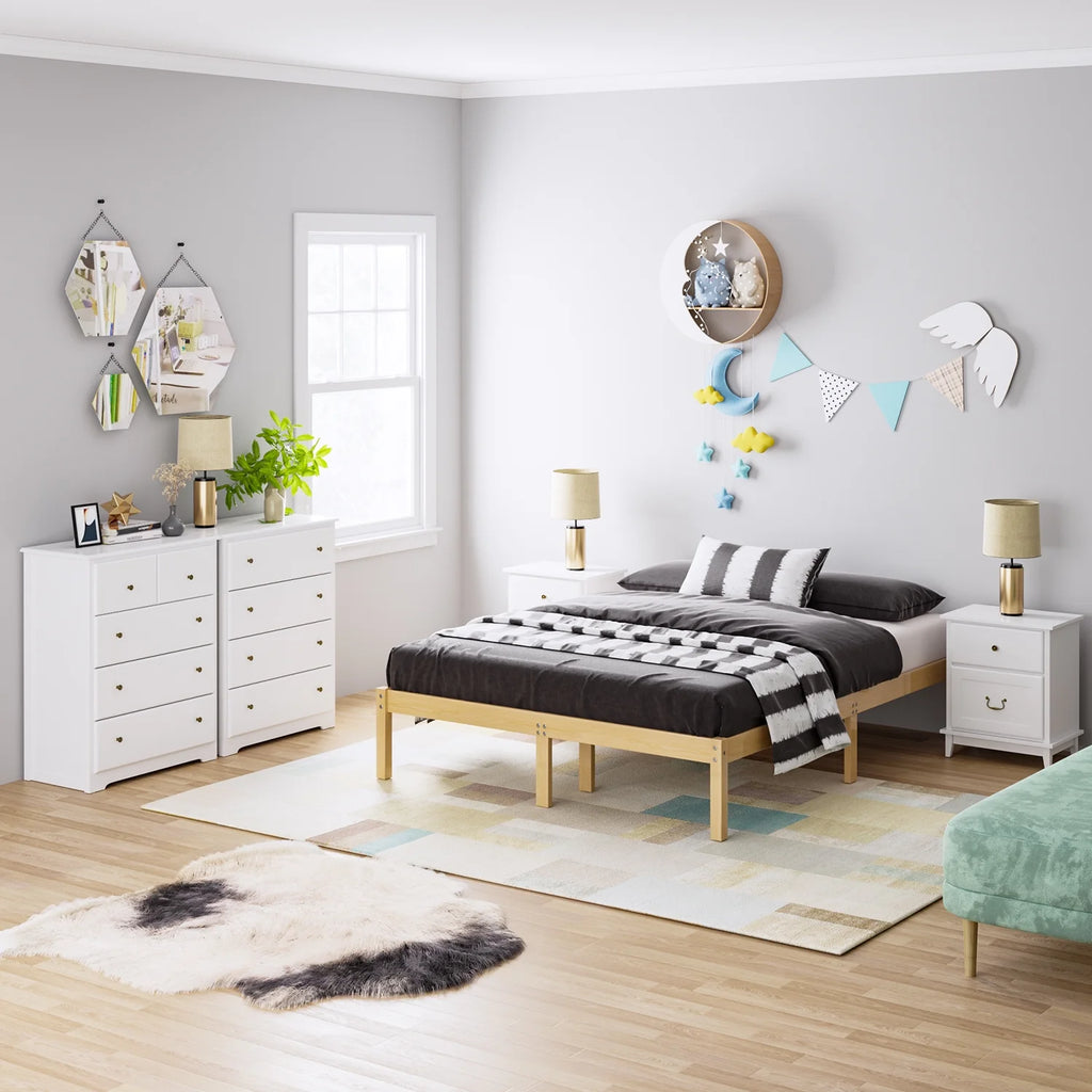 White 5 Drawer Dresser F90184