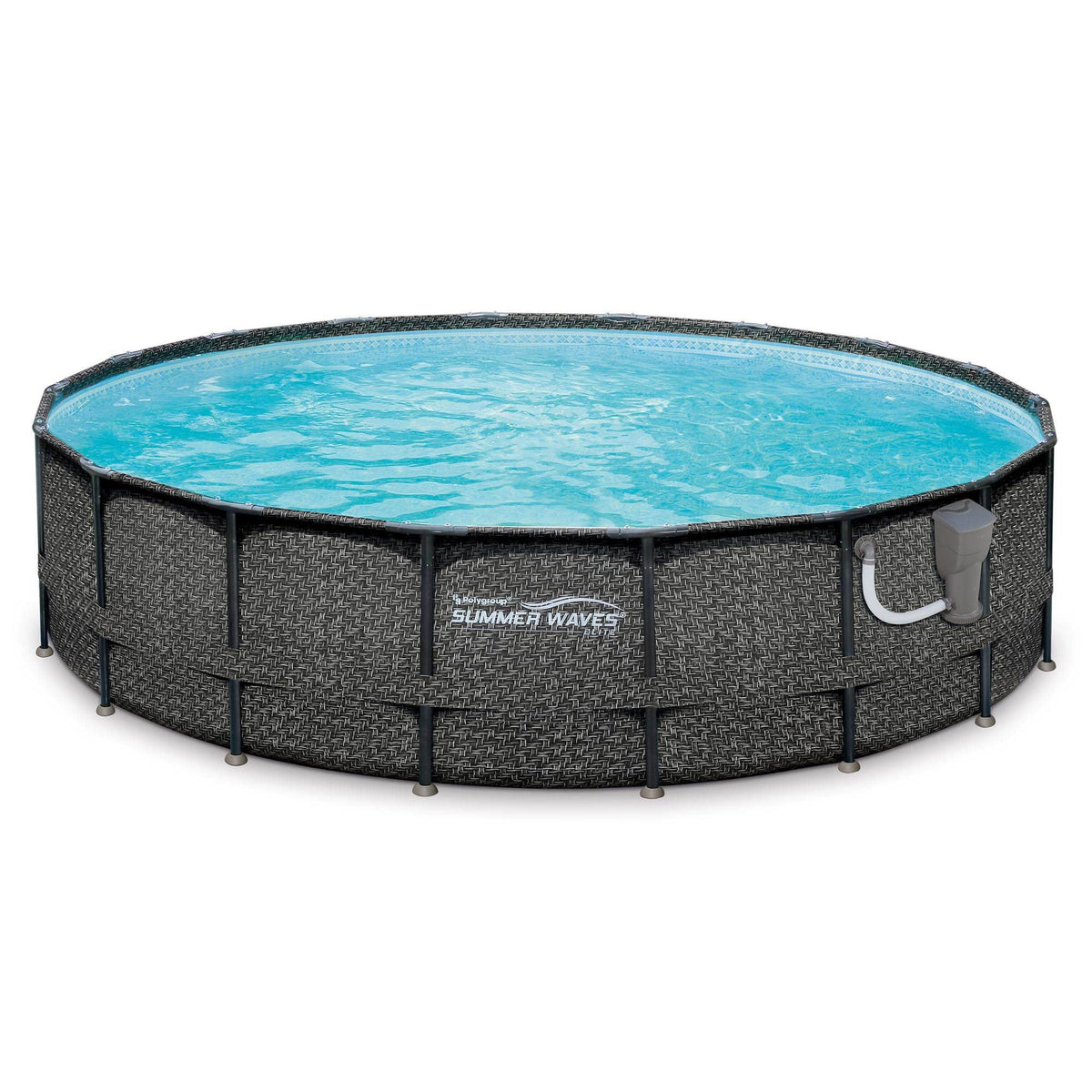 20ft x 48in Above Ground Frame Swimming Pool Set with Pump B363