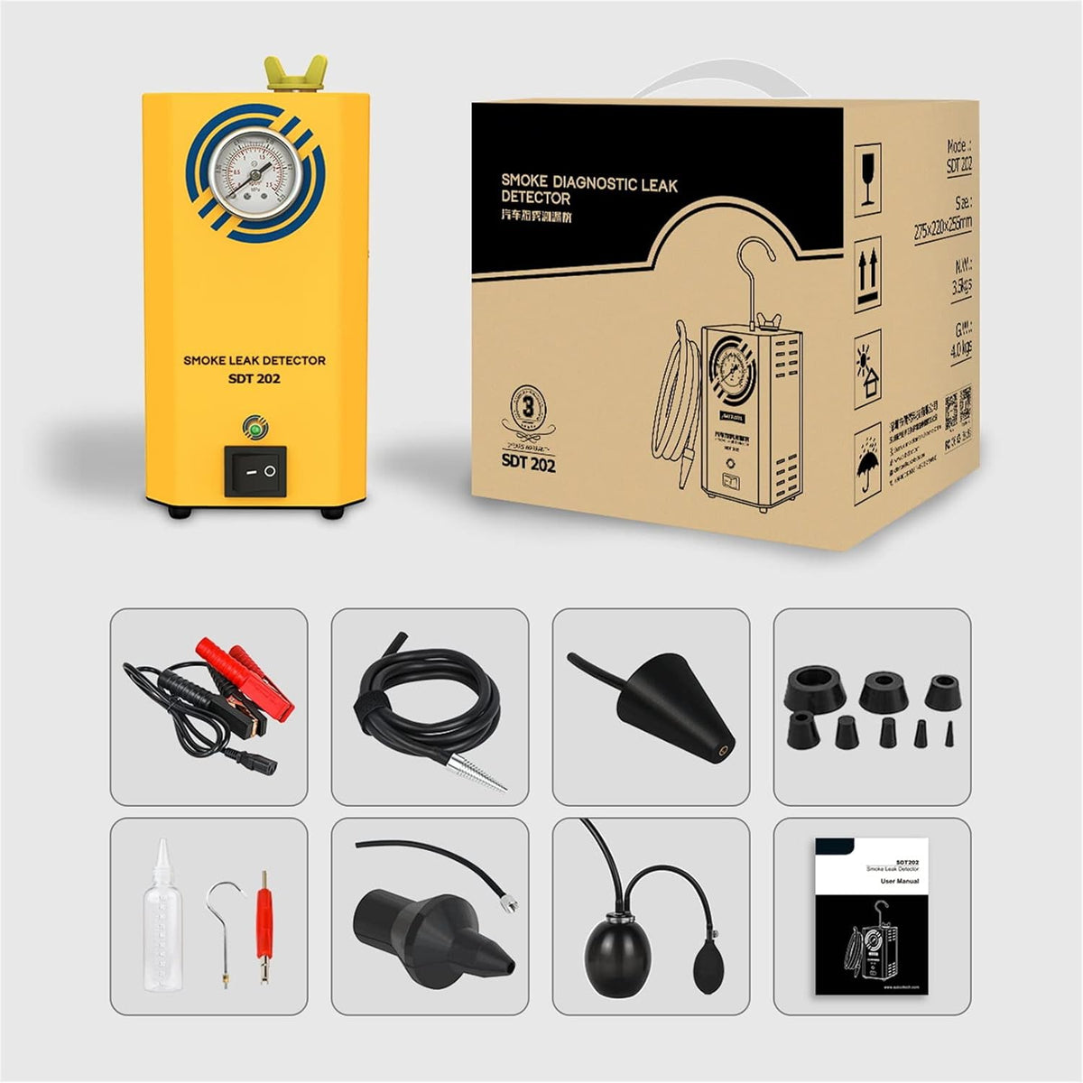 Automotive Smoke Machine Leak Tester with Pressure Gauge C64464