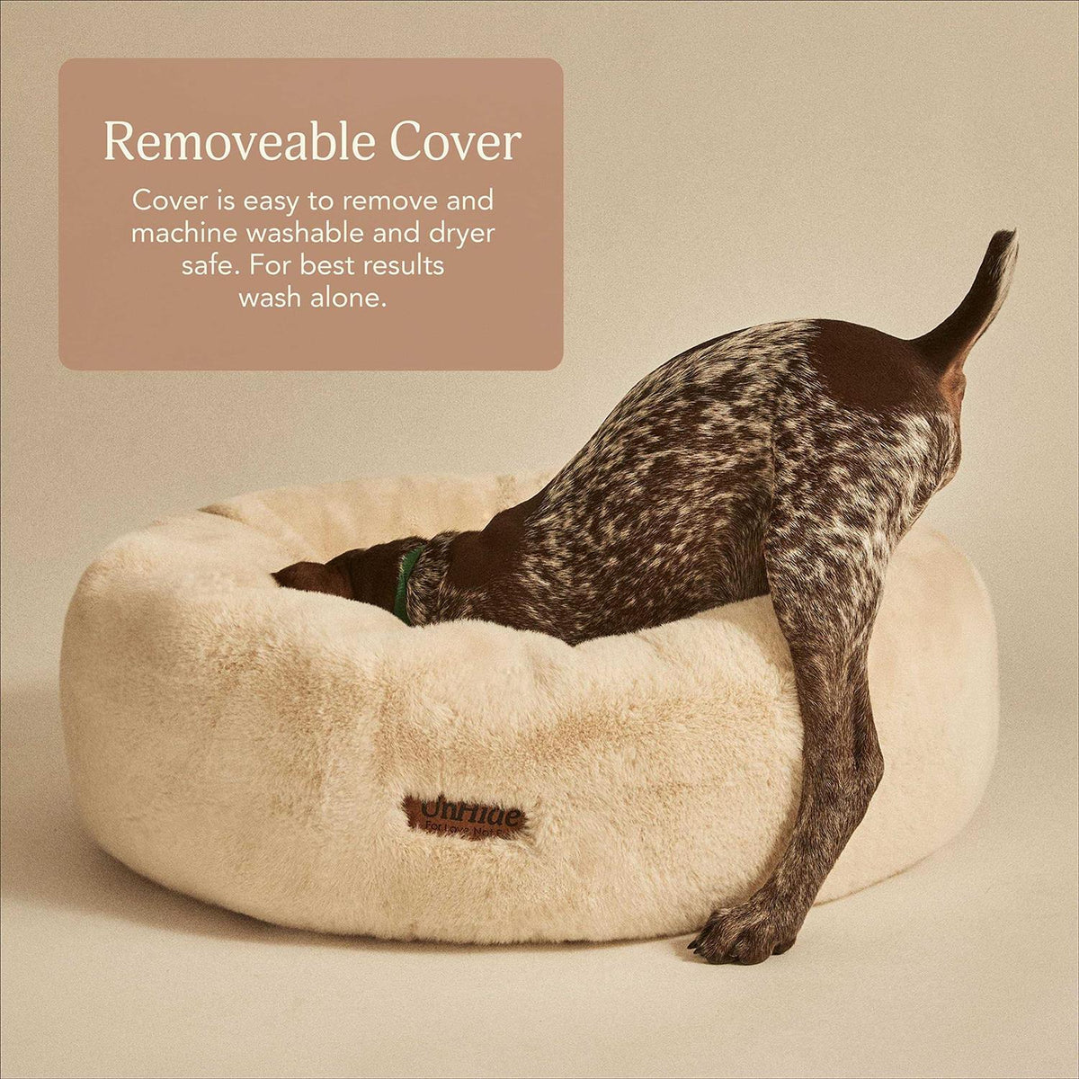 Extra Soft Dog Bed Removable Faux Fur Cover I616143