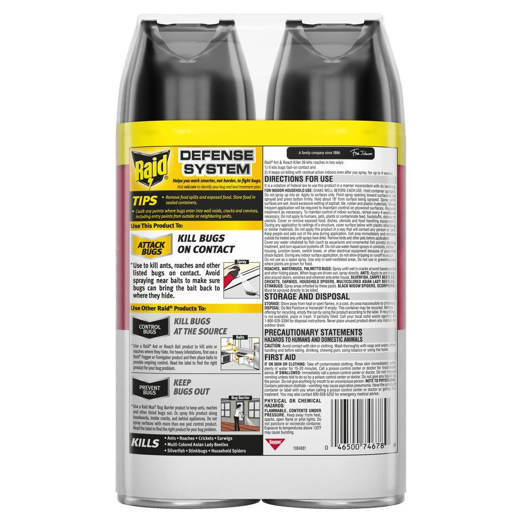 Fragrance-Free Ant & Roach Killer 17.5 fl oz 2 ct S29061