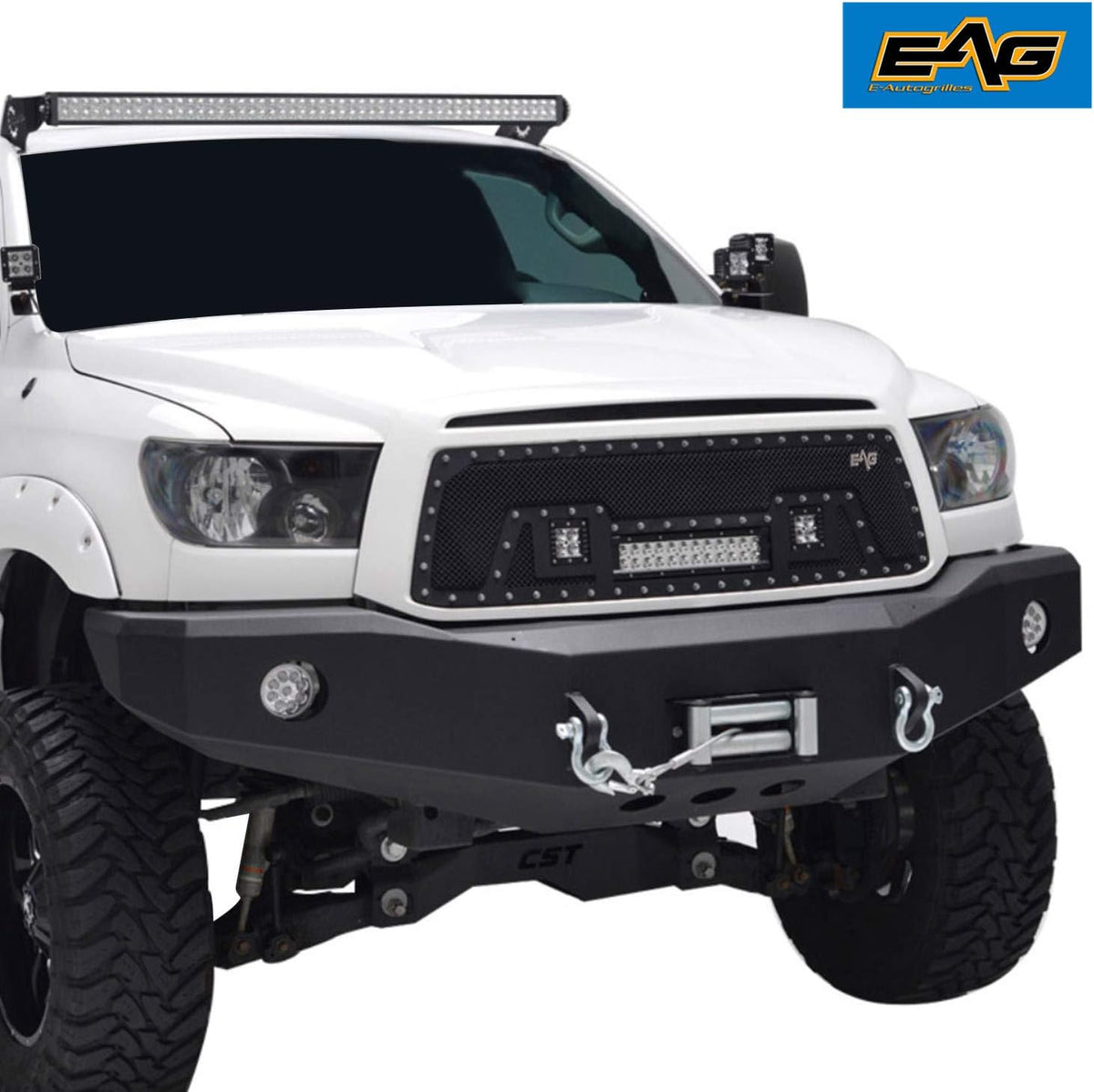 Black Stainless Steel Wire Mesh Grille with 3 LED Lights Y165