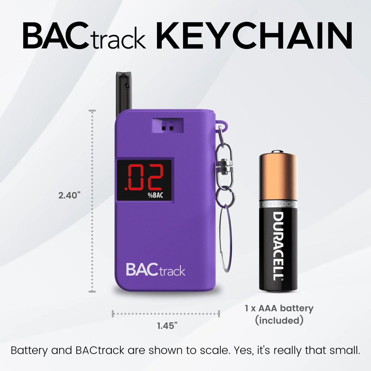 Black Keychain Breathalyzer L43549