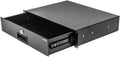 2U Black Rack Mount Drawer with Lock and Key Pack of 2 Y643011